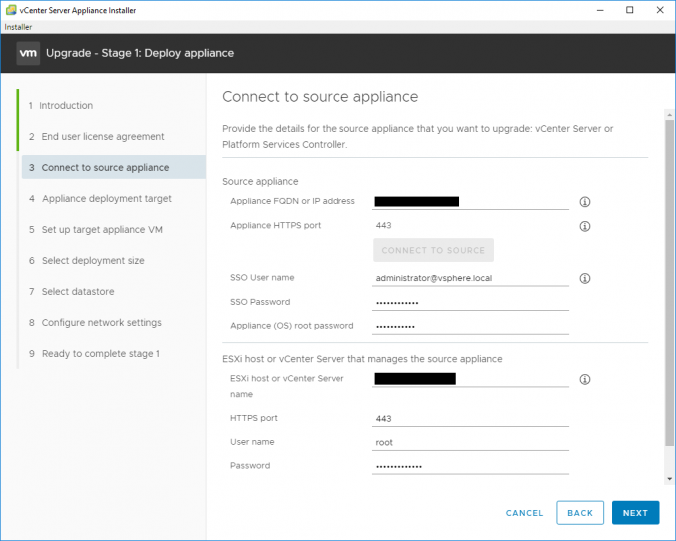 vGarethLewis - Upgrade VMware vCenter Server Appliance from 6.5 to 6.7