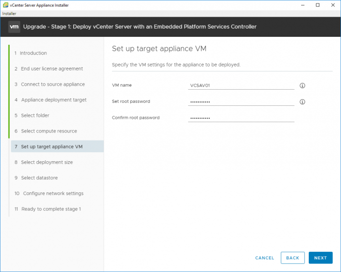 vGarethLewis - Upgrade VMware vCenter Server Appliance from 6.5 to 6.7