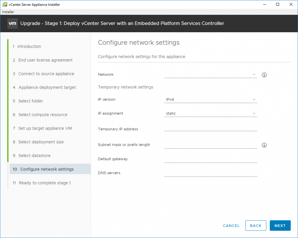 VMware vCenter Server Upgrade to 6.7