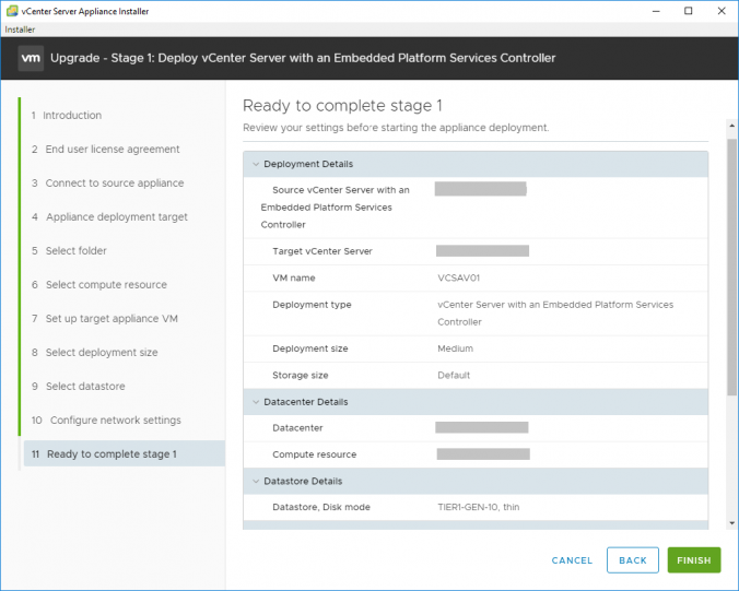 vGarethLewis - Upgrade VMware vCenter Server Appliance from 6.5 to 6.7