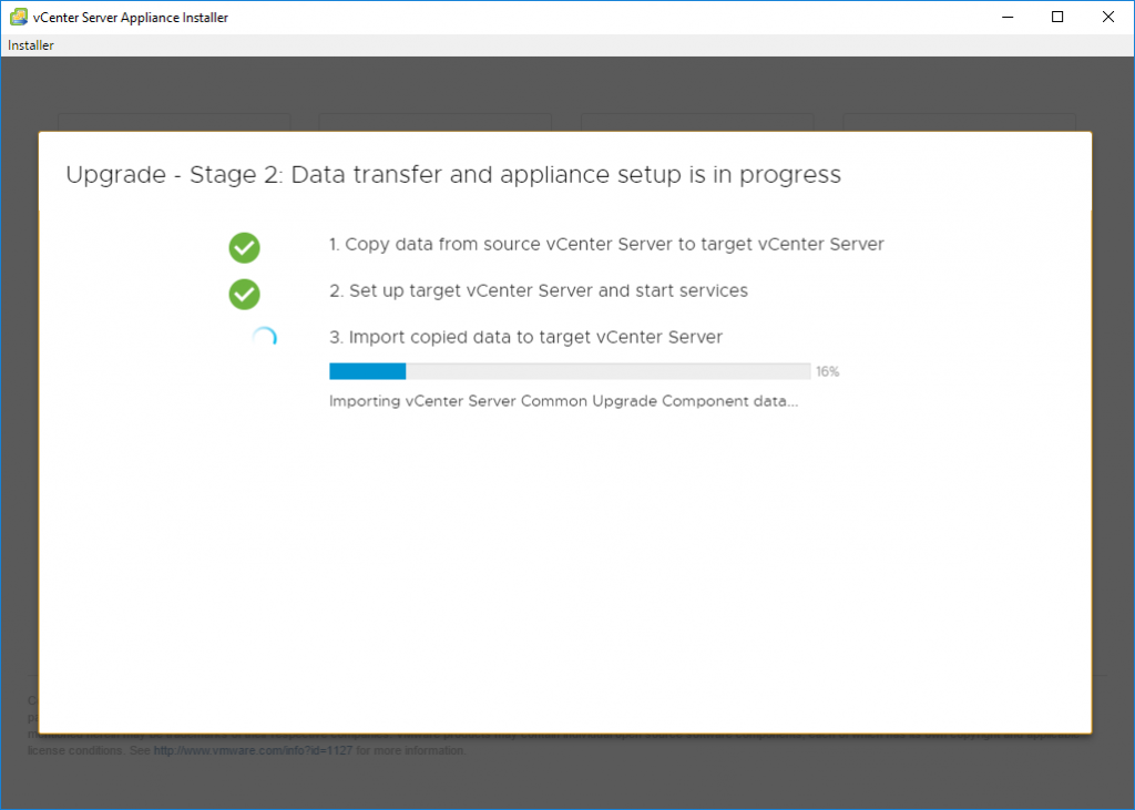 VMware vCenter Server Upgrade to 6.7