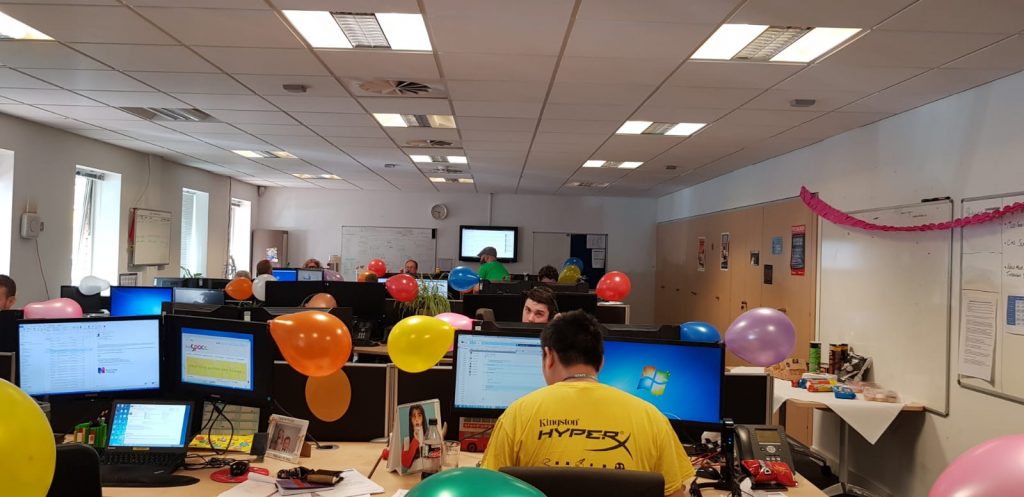 SysAdmin Day 2018: One of our teams at Cardiff