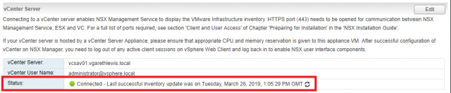 Networking and Security Extension Missing After VMware NSX Upgrade